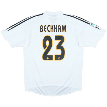 2004-05 Real Madrid Home Shirt Beckham #23 - 7/10 - (M)