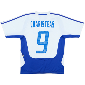 2004-06 Greece Away Shirt Charisteas #9 - 8/10 - (S)