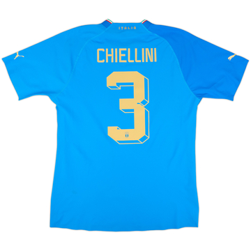 2022-23 Italy Authentic Home Shirt Chiellini #3 - 10/10 - (L)