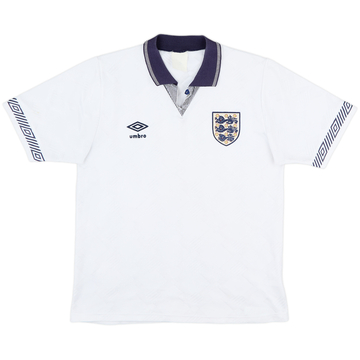 1990-92 England Home Shirt - 7/10 - (S)