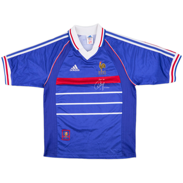 1998-00 France 'Pour Toi Youri Djorkaeff' Home Shirt - 6/10 - (S)