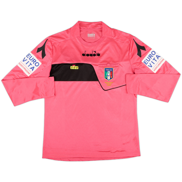2017-18 Italy Diadora Referee L/S Shirt - 9/10 - (M)