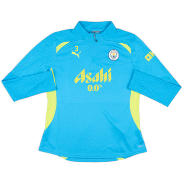 2024-25 Manchester City Player Issue Puma 1/4 Zip Drill Top #3 - 10/10 - (Women's M)