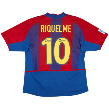 2002-03 Barcelona Home Shirt Riquelme #10 - 7/10 - (M)