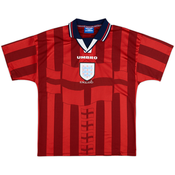 1997-99 England Away Shirt #7 - 6/10 - (L)