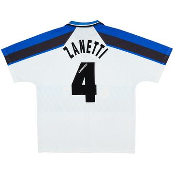 1996-97 Inter Milan Away Shirt Zanetti #4 - 8/10 - (XL)