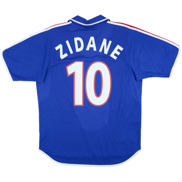 2000-02 France Home Shirt Zidane #10 - 8/10 - (L)