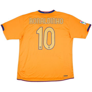 2006-08 Barcelona Away Shirt Ronaldinho #10 - 10/10 - (XL)