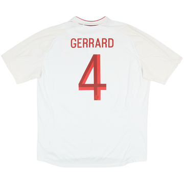 2012-13 England Home Shirt Gerrard #4 - 8/10 - (3XL)