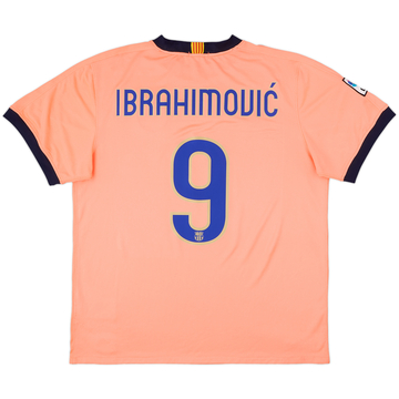 2009-10 Barcelona Away Shirt Ibrahimovic #9 - 8/10 - (XL)