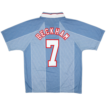 1996-97 England Away Shirt Beckham #7