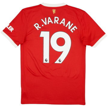 2021-22 Manchester United Home Shirt Varane #19 - 9/10 - (S)