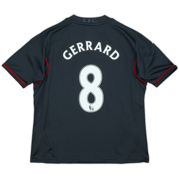 2011-12 Liverpool Away Shirt Gerrard #8 - 8/10 - (S.Boys)