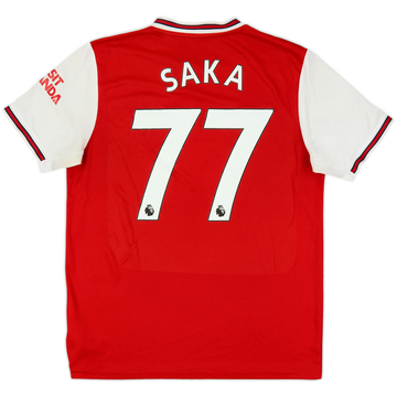 2019-20 Arsenal Home Shirt Saka #77 - 5/10 - (L)
