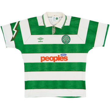 1991-92 Celtic Home Shirt - 7/10 - (S)