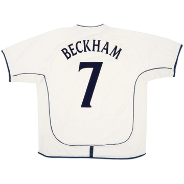 2001-03 England Home Shirt Beckham #7 - 5/10 - (XXL)