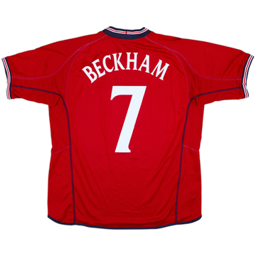 2002-04 England Away Shirt Beckham #7 - 6/10 - (XXL)