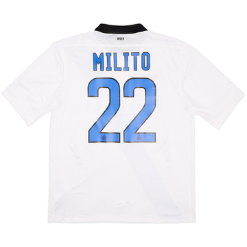 2011-12 Inter Milan Away Shirt Milito #22 - 10/10 - (L)