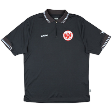 2007-08 Eintracht Frankfurt Jako 1/4 Zip Polo Shirt - 9/10 - (M)
