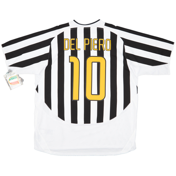 2003-04 Juventus Home Shirt Del Piero #10 (XXL)