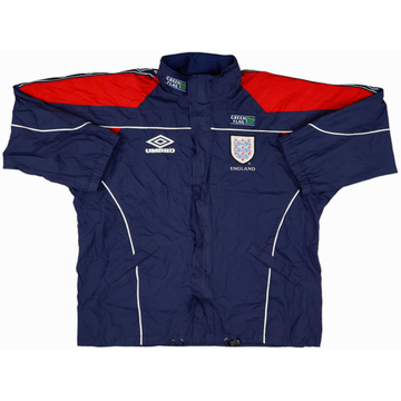 1995-97 England Umbro Hooded Rain Jacket - 6/10 - (L)