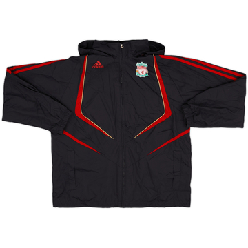2009-10 Liverpool adidas Hooded Rain Jacket - 8/10 - (M.Boys)