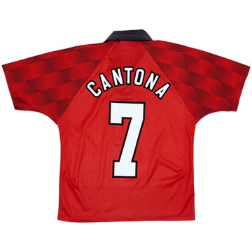 1996-98 Manchester United Home Shirt Cantona #7 - 7/10 - (Y)