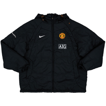 2007-08 Manchester United Nike Padded Bench Coat - 8/10 - (XXL)