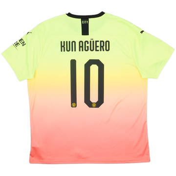 2019-20 Manchester City Third Shirt Kun Aguero #10 - 8/10 - (XXL)