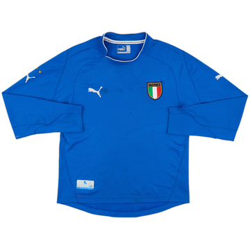 2003-04 Italy Home L/S Shirt - 6/10 - (L)