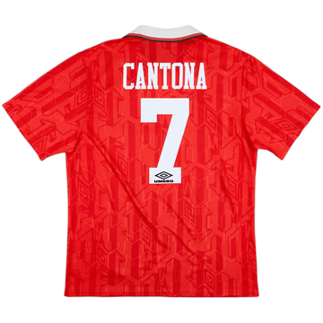1992-94 Manchester United Home Shirt Cantona #7 - 8/10 - (XL)