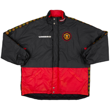 1994-95 Manchester United Umbro Padded Bench Coat - 8/10 - (XL)