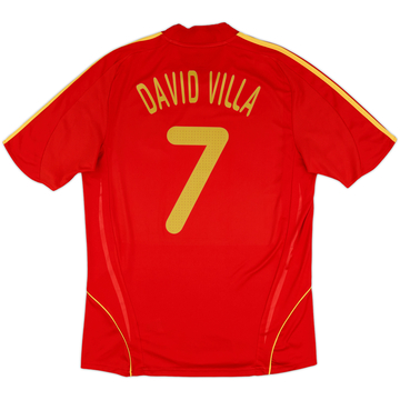 2007-09 Spain Home Shirt David Villa #7 - 7/10 - (L)