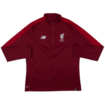 2018-19 Liverpool New Balance 1/4 Zip Drill Top - 8/10 - (XL)