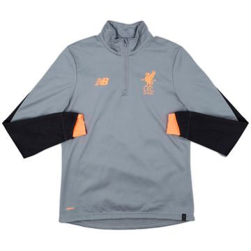 2017-18 Liverpool New Balance 1/4 Zip Training Top - 8/10 - (M)