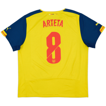 2014-15 Arsenal Away Shirt Arteta #8 - 6/10 - (XL)
