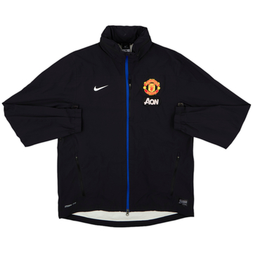 2013-14 Manchester United Nike Hooded Rain Jacket - 8/10 - (L)