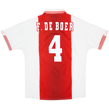 1997-98 Ajax Camiseta Local F.De Boer #4 - 8/10 - (L)
