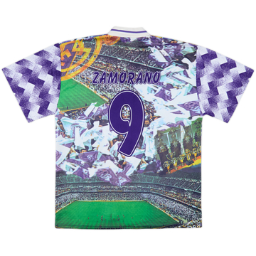 1994-95 Real Madrid Graphic Shirt Zamorano #9 - 9/10 - (XL)