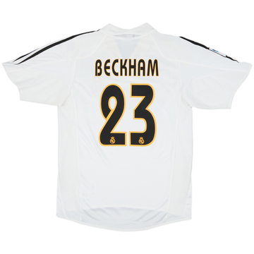 2004-05 Real Madrid Home Shirt Beckham #23 - 6/10 - (S)