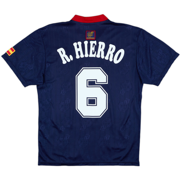 1996-98 Spain Away Shirt R.Hierro #6 - 9/10 - (S)
