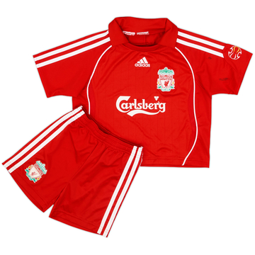 2006-08 Liverpool Home Shirt & Shorts - 8/10 - (12-18 Months)