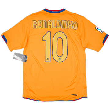 2006-08 Barcelona Away Shirt Ronaldinho #10 (M)