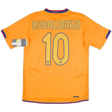 2006-08 Barcelona Away Shirt Ronaldinho #10 (S)