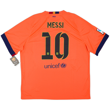 2014-15 Barcelona Away Shirt Messi #10 (XXL)