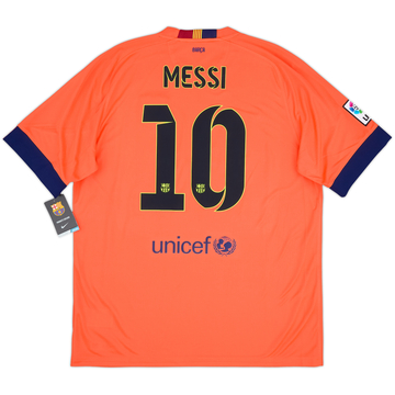 2014-15 Barcelona Away Shirt Messi #10 (XL)