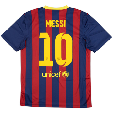 2013-14 Barcelona Basic Home Shirt Messi #10 (M)