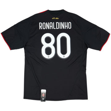 2009-10 AC Milan Third Shirt Ronaldinho #80 (XL)