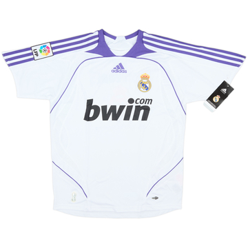2007-08 Real Madrid Home Shirt (L.Boys)