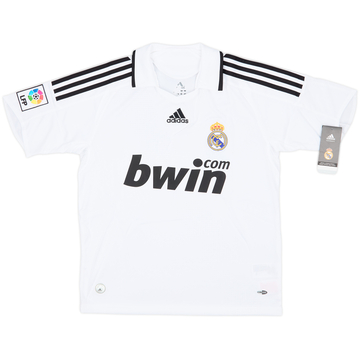 2008-09 Real Madrid Home Shirt (L.Boys)
